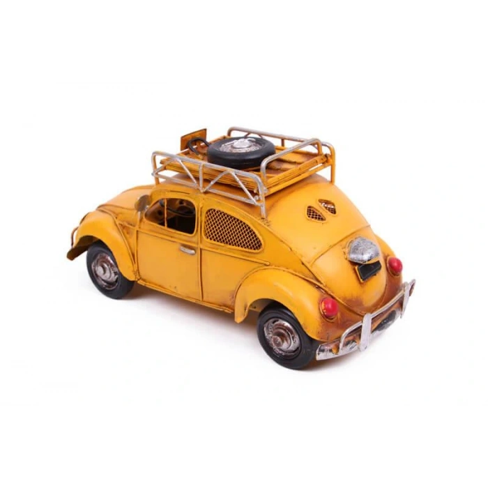 Byhodi Dekoratif Metal Araba Çerçeveli ve Kumbaralı Hediyelik (3076S) (599599)