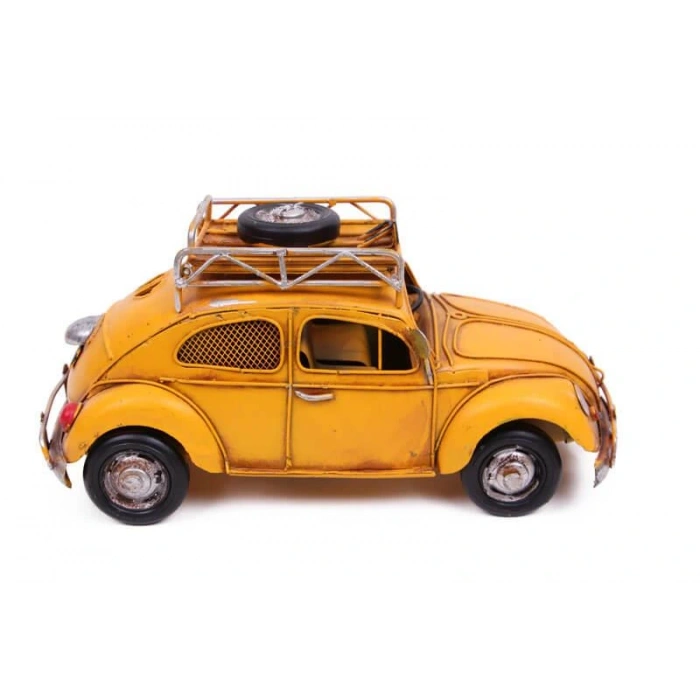 Byhodi Dekoratif Metal Araba Çerçeveli ve Kumbaralı Hediyelik (3076S) (599599)