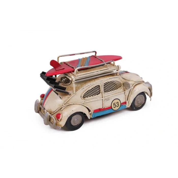 Byhodi Dekoratif Metal Araba Çerçeveli ve Kumbaralı Hediyelik (3092WSS) (599599)