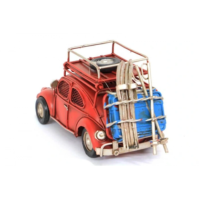 Byhodi Dekoratif Metal Araba Çerçeveli ve Kumbaralı Hediyelik (3398SS) (599599)