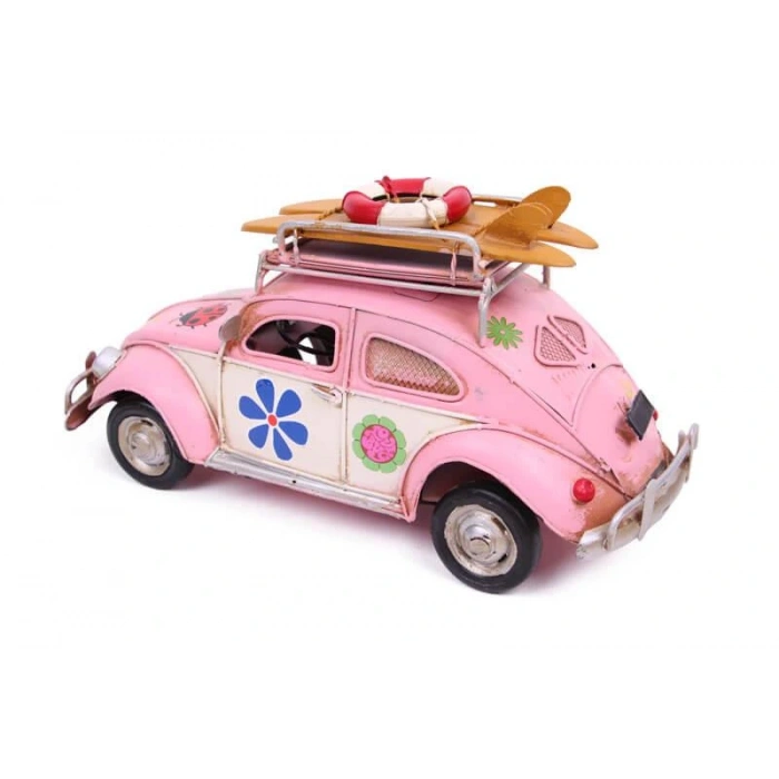 Byhodi Dekoratif Metal Araba Çerçeveli ve Kumbaralı Hediyelik (4338) (599599)