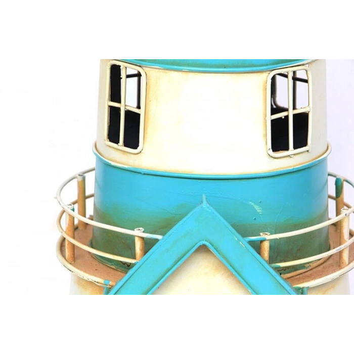 Byhodi Dekoratif Metal Deniz Feneri Kumbara Vintage Biblo Hediyelik (599599)