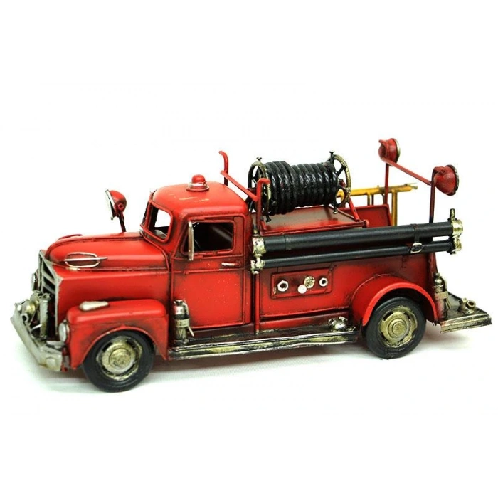 Byhodi Dekoratif Metal İtfaiye Aracı Kumbara Ve Çerçeveli Hediyelik (599599)