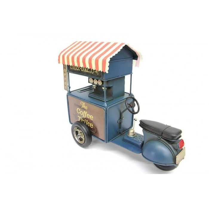 Byhodi Dekoratif Metal Kahve Arabası Biblo Hediyelik Kumbara (599599)