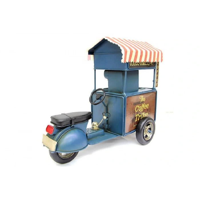 Byhodi Dekoratif Metal Kahve Arabası Biblo Hediyelik Kumbara (599599)