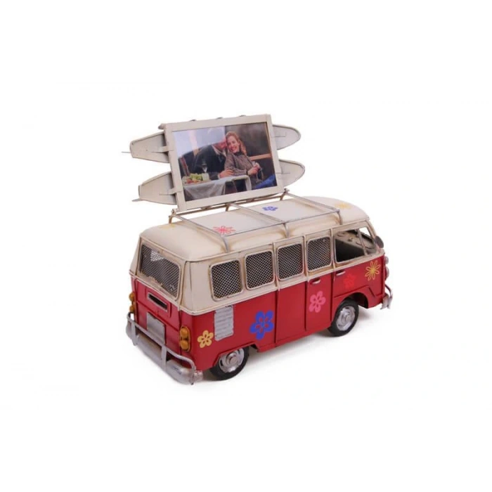 Byhodi Dekoratif Metal Minibüs Çerçeveli Biblo Kumbaralı (599599)