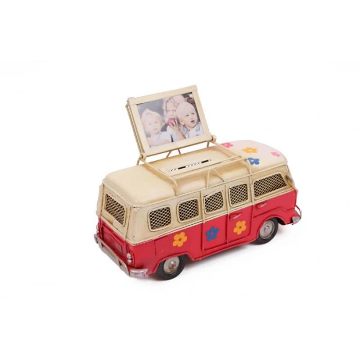 Byhodi Dekoratif Metal Minibüs Çerçeveli ve Kumbaralı (599599)