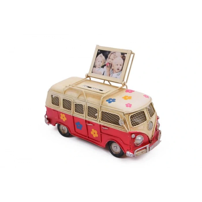 Byhodi Dekoratif Metal Minibüs Çerçeveli ve Kumbaralı (599599)