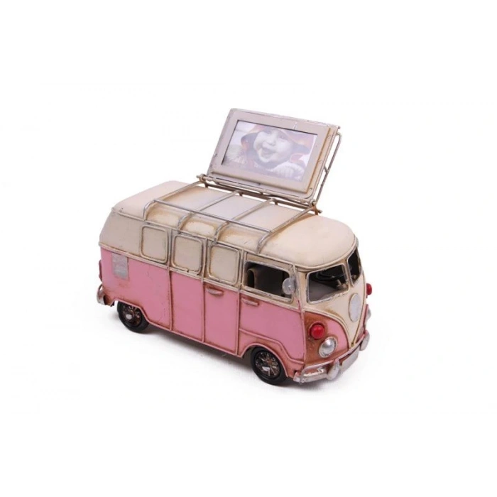 Byhodi Dekoratif Metal Minibüs Çerçeveli ve Kumbaralı Hediyelik (1370) (599599)