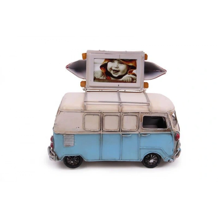 Byhodi Dekoratif Metal Minibüs Çerçeveli ve Kumbaralı Hediyelik (1371) (599599)
