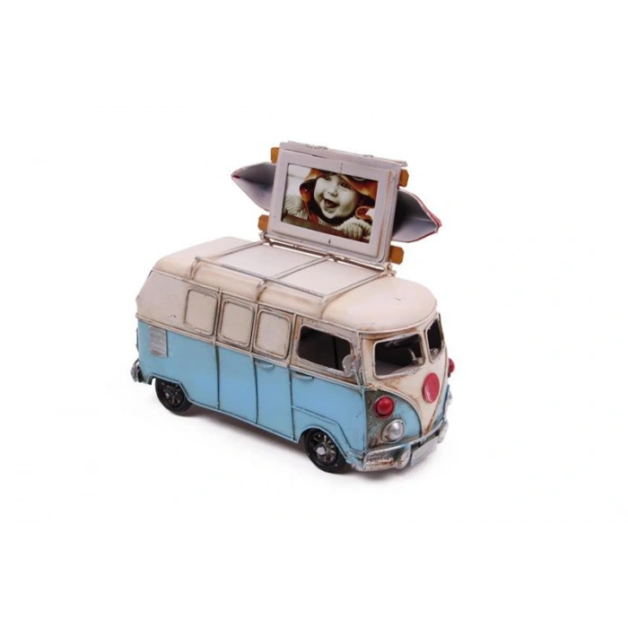 Byhodi Dekoratif Metal Minibüs Çerçeveli ve Kumbaralı Hediyelik (1371) (599599)