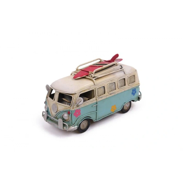 Byhodi Dekoratif Metal Minibüs Çerçeveli ve Kumbaralı Hediyelik (1678SS) (599599)