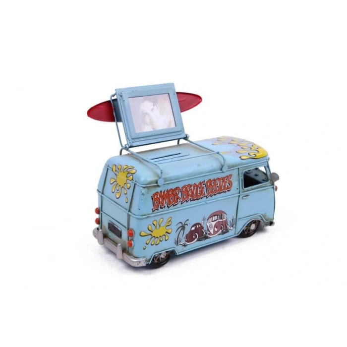 Byhodi Dekoratif Metal Minibüs Çerçeveli ve Kumbaralı Hediyelik (5379) (599599)