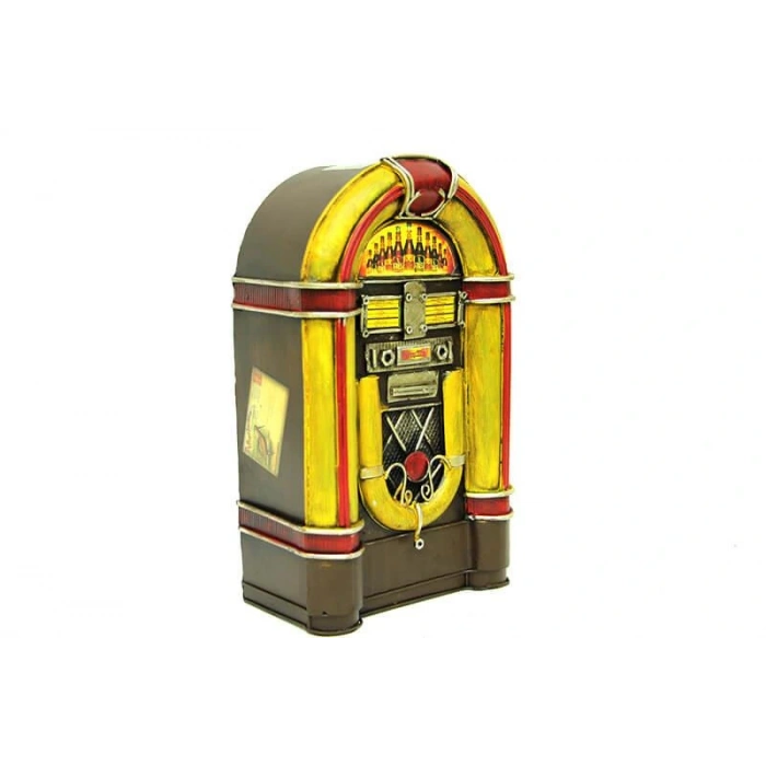 Byhodi Dekoratif Metal Müzik Kutusu Kumbara Vintage Hediyelik (599599)