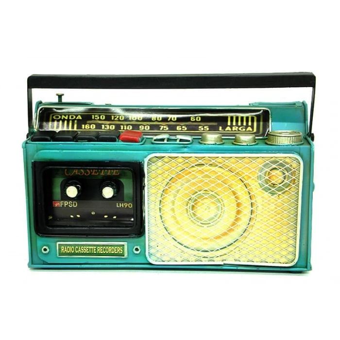Byhodi Dekoratif Metal Radyo Kumbara Vintage Biblo Hediyelik (599599)
