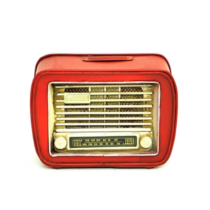 Byhodi Dekoratif Metal Radyo Kumbara Vintage Ev Ofis Hediyelik (599599)