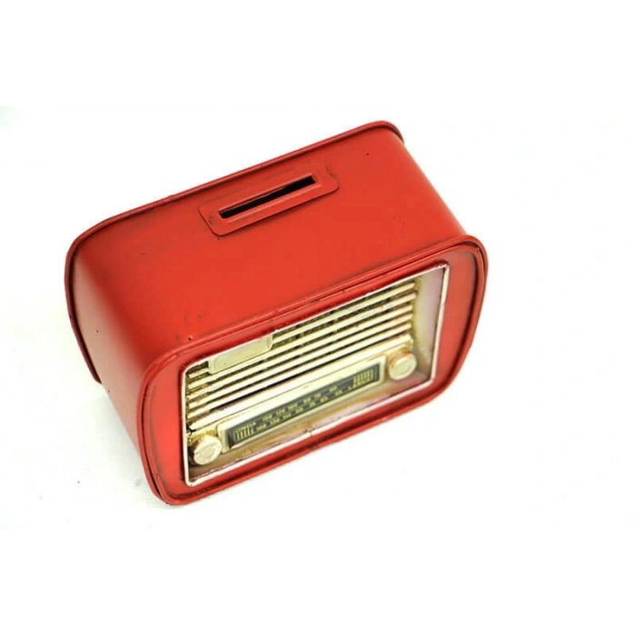 Byhodi Dekoratif Metal Radyo Kumbara Vintage Ev Ofis Hediyelik (599599)
