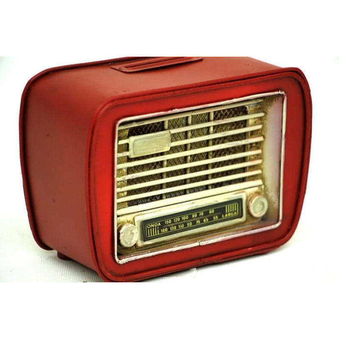 Byhodi Dekoratif Metal Radyo Kumbara Vintage Ev Ofis Hediyelik (599599)