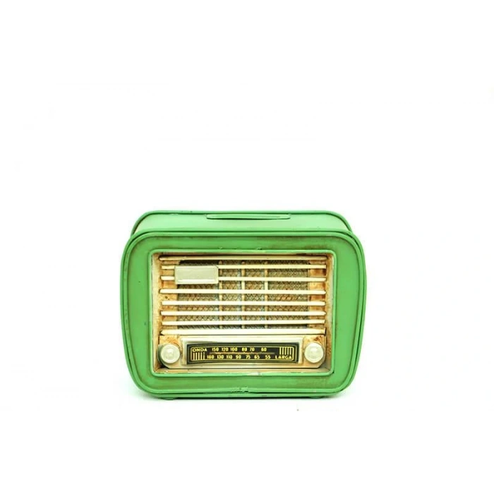 Byhodi Dekoratif Metal Radyo Kumbara Vintage Hediyelik (599599)