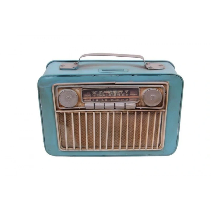 Byhodi Dekoratif Metal Radyo Kumbaralı Hediyelik (599599)