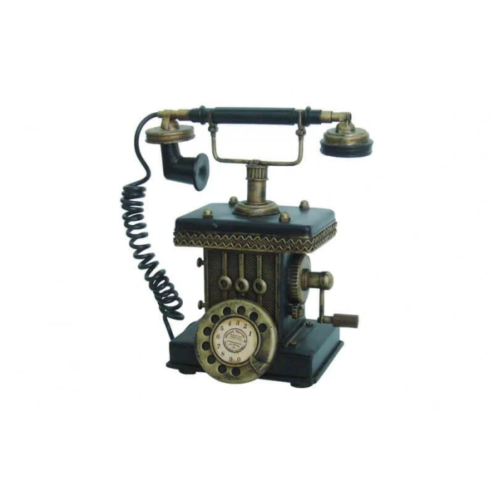 Byhodi Dekoratif Metal Telefon Kumbaralı Kumbara Biblo Hediyelik (599599)