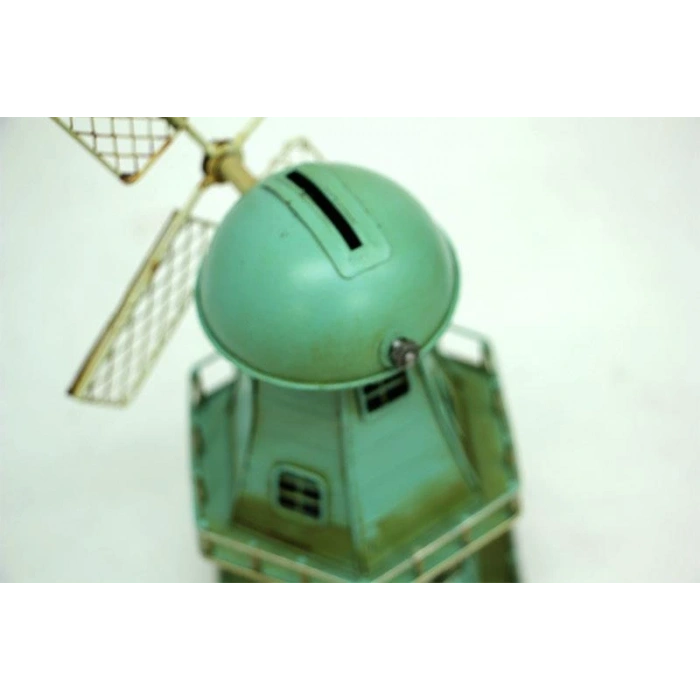 Byhodi Dekoratif Metal Yel Değirmeni Kumbara Vintage Biblo Hediyelik (599599)