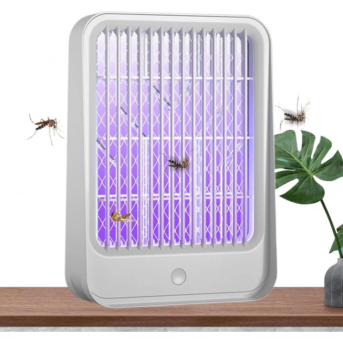 Elektrikli Sinek Kovucu Usb Şarjlı Sessiz Ve Etkili Led Işıklı Kapan