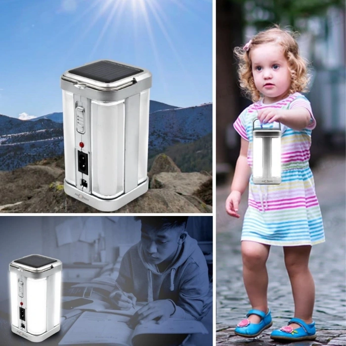 Güneş Enerjili Şarjlı Işık 1200mAh Yeniden Şarj Edilebilir Batarya YG-7977S