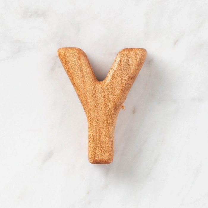 Hobi Baby Organik Ahşap Harf - Y