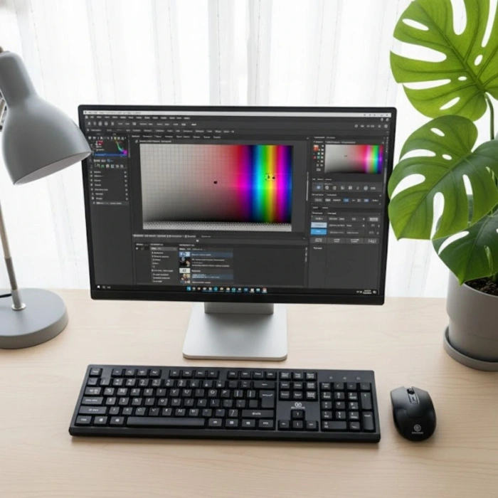 Kablosuz Q Klavye Mouse Seti Rahat Yazım, Sessiz Tuşlar, Ofis ve Ev Kullanımına Uygun Set YK7100