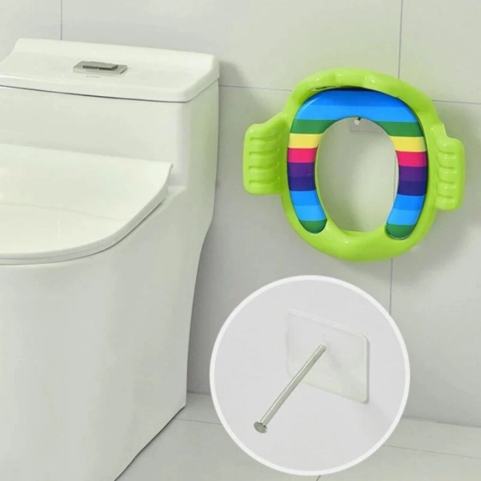 Kurbağa Model Çocuk-bebek Yanlardan Tutmalı Yumuşak Süngerli Klozet Kapağı Adaptörü Yeşil