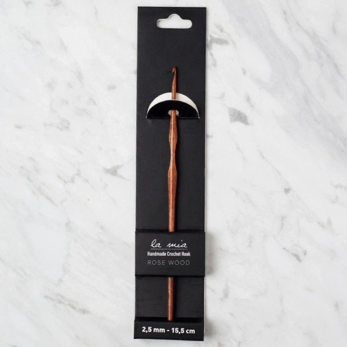 La Mia Rosewood 2.5 mm 15.5 cm Ahşap Yün Tığ