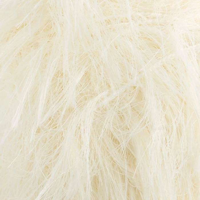 Loren Luna Tavşan Tüyü Krem El Örgü İpi - R083 - 34005