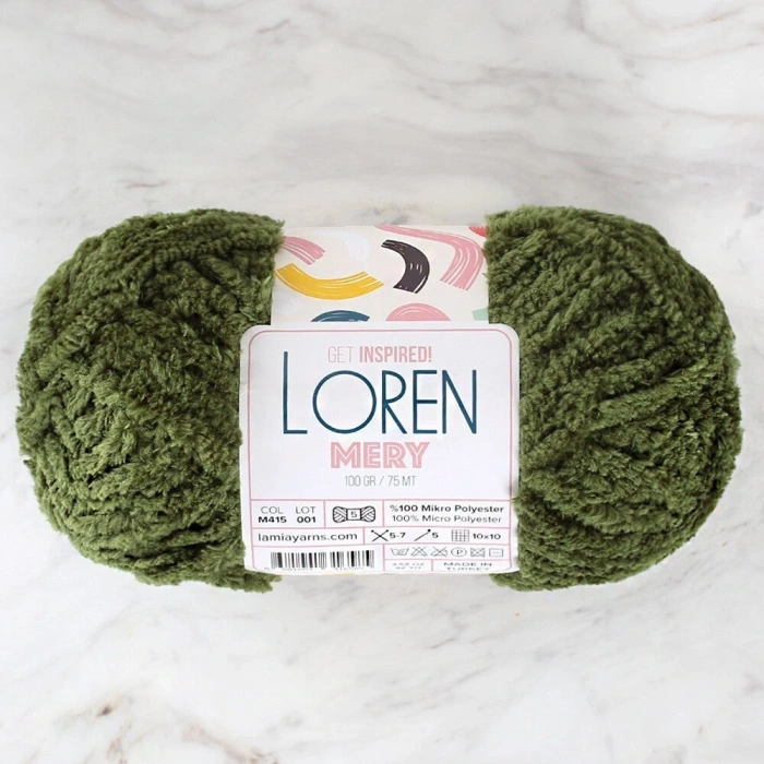 Loren Mery Yeşil El Örgü İpi - M415