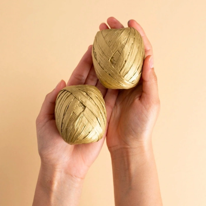 Loren Natural Raffia 30 gr Altın Kağıt İp