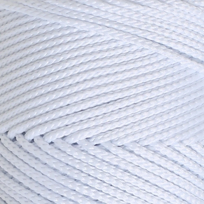Loren Polyester Soft Macrame Optik Beyaz El Örgü İpi - LM001 - 34426