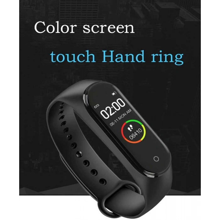 M4 Akıllı Saat Bileklik Kalp Hızı Kan Basıncı Nabız Pedometre Smart Watch