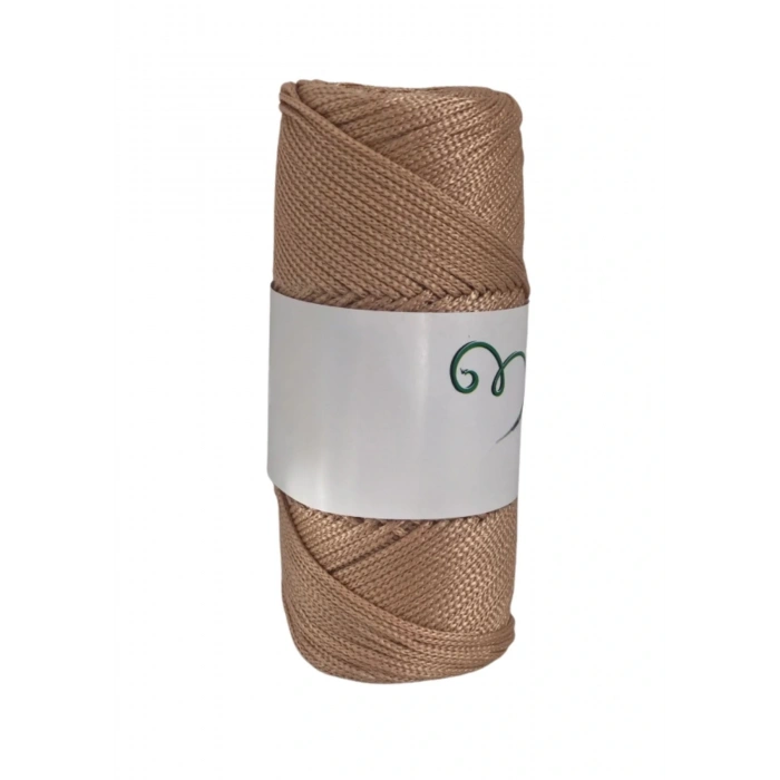 Makrome İpi 3mm Polyester Açık Karamel