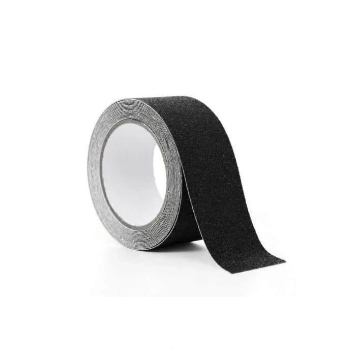 Merdiven Zemin Kaydırmaz Güçlü Bant Yapışkanlı Kaymaz Bant Siyah 25 Mm X 5 Metre