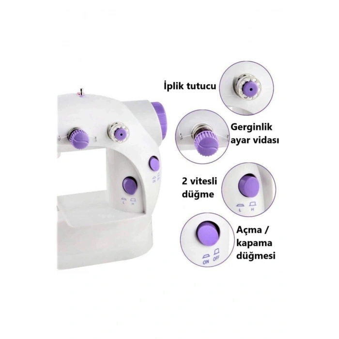Mini Ev Dikiş Makinesi Pedallı Sewıng Machine