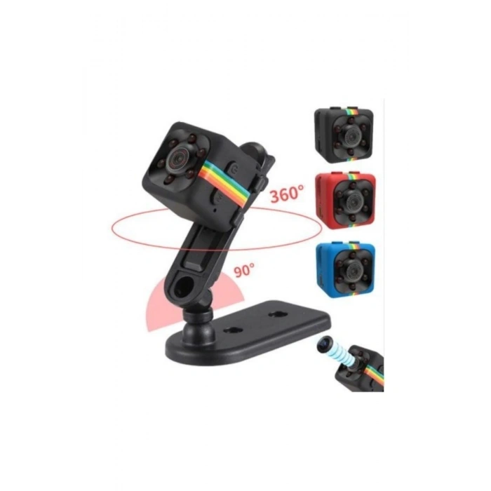 Mini SQ11 Kamera Full Hd Mikro Araç Kamerası Gece Görüşlü Taşınabilir Güvenlik Kaydedici 32gb Hafıza Kartı Hediyeli