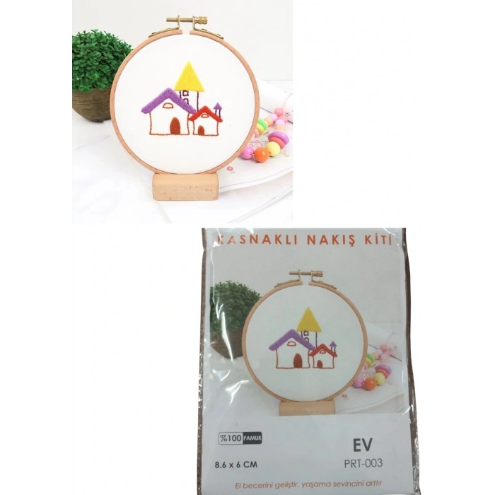 Nakış Kitleri Kasnaklı 8.6 X 6 cm Ev