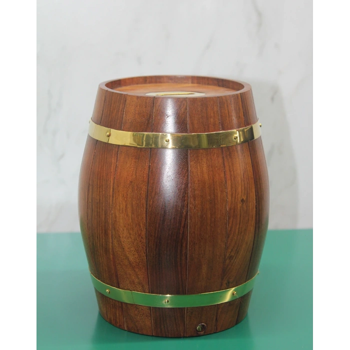 Byhodi Pirinç Detaylı Fıçı Kumbara Model 3 (599599)