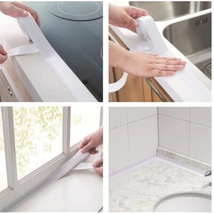 Pratik 145 Gr Beyaz Su Sızdırmaz Lavabo Kenar Bandı (3.2m)