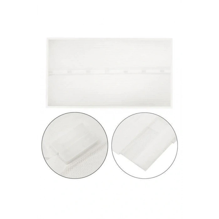 Pratik Manyetik Mıknatıslı Beyaz Kapı Pencere Sinekliği Tülü 90 x 210 cm