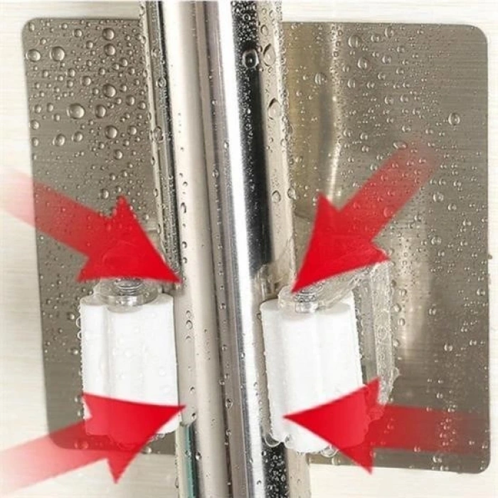 Pratik Organizer 4lü Yapışkanlı Fırça Paspas Mop Fırça Sabitleyici Ergonomik Alet Aparatı