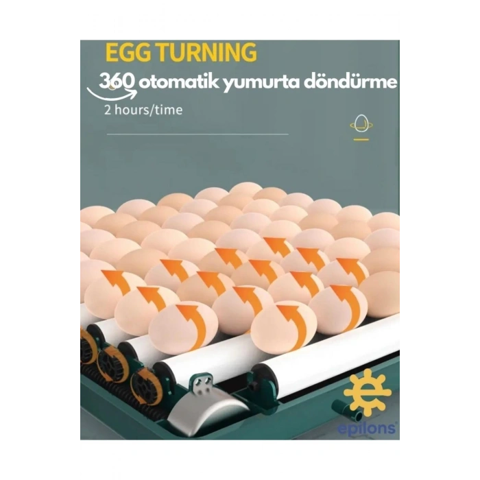 Profesyonel 130 Yumurtalık Otomatik Kuluçka Makinesi Tavuk Bıldırcın Güvercin Kaz Hindi Wi-fi Kamera