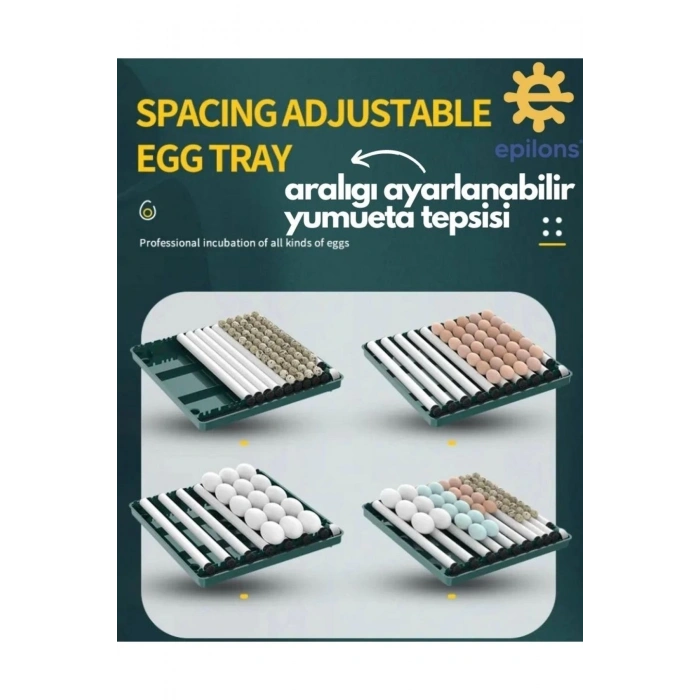 Profesyonel 130 Yumurtalık Otomatik Kuluçka Makinesi Tavuk Bıldırcın Güvercin Kaz Hindi Wi-fi Kamera