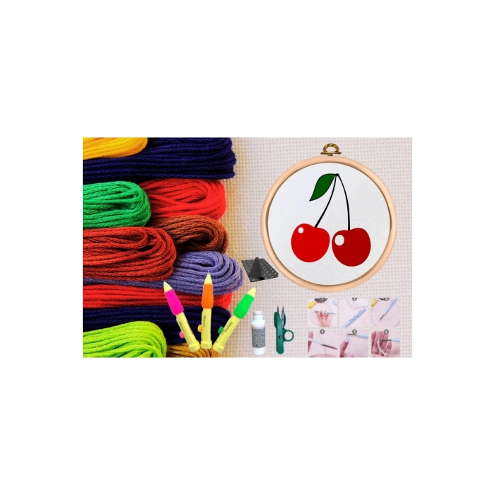 Punch Seti Nakış Seti Kasnaklı Kendin Yap Seti Seri 3