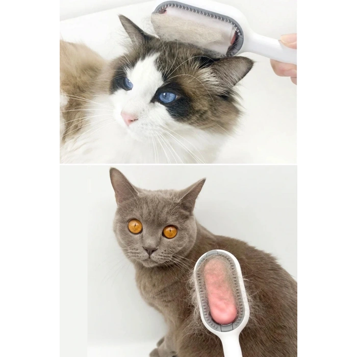 Su Hazneli Kedi ve Köpek Tüyü Toplamama Fırçası Su Hazneli Pet Tarağı